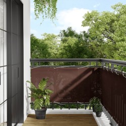 Écran de balcon marron 75x800 cm 100% polyester oxford 