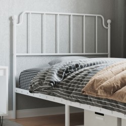 Tête de lit métal blanc 100 cm 