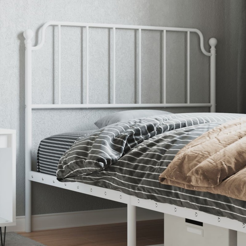 Tête de lit métal blanc 100 cm Tête de lit métal blanc 100 cm