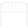 Tête de lit métal blanc 100 cm 
