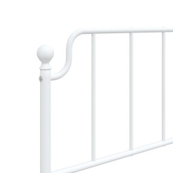 Tête de lit métal blanc 100 cm 
