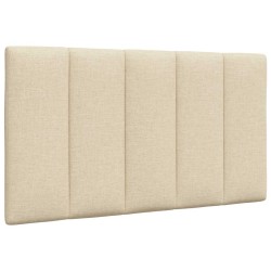 Coussin de tête de lit crème 80 cm tissu 