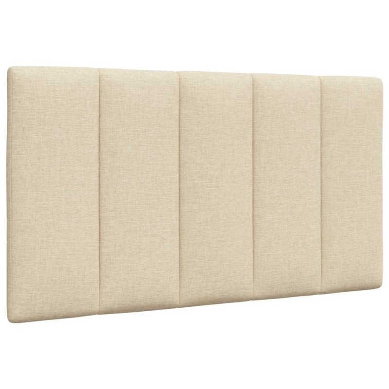 Coussin de tête de lit crème 80 cm tissu 