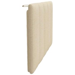 Coussin de tête de lit crème 80 cm tissu 