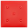 Panneaux muraux 12 pcs Rouge 30x30 cm Similicuir 1,08 m² 