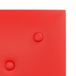 Panneaux muraux 12 pcs Rouge 30x30 cm Similicuir 1,08 m² 