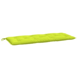 Coussin de banc de jardin vert brillant 120x50x7cm tissu oxford 