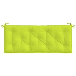 Coussin de banc de jardin vert brillant 120x50x7cm tissu oxford 