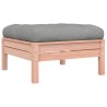 Salon de jardin 4 pcs et coussins bois massif sapin de douglas 