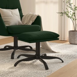 Repose-pied Vert foncé 60x60x36 cm Velours 