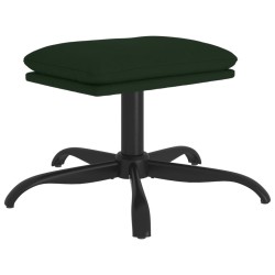 Repose-pied Vert foncé 60x60x36 cm Velours 