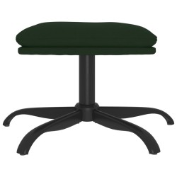 Repose-pied Vert foncé 60x60x36 cm Velours 