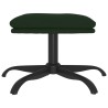 Repose-pied Vert foncé 60x60x36 cm Velours 