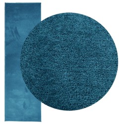 Tapis OVIEDO à poils courts turquoise 80x250 cm 