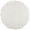 Tapis IZA poils courts style scandinave crème Ø 100 cm 