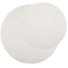 Tapis IZA poils courts style scandinave crème Ø 100 cm 