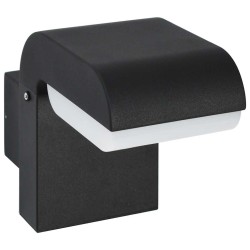 Applique murale LED d'extérieur 9 W Noir Ovale  