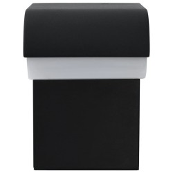 Applique murale LED d'extérieur 9 W Noir Ovale  
