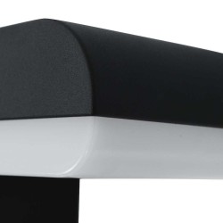 Applique murale LED d'extérieur 9 W Noir Ovale  