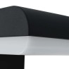 Applique murale LED d'extérieur 9 W Noir Ovale  