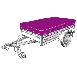 Filet pour remorque vert 2x3 m PEHD 