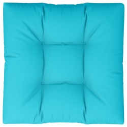 Coussin de palette turquoise 70x70x12 cm tissu 