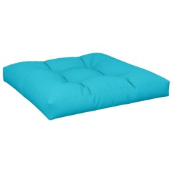 Coussin de palette turquoise 70x70x12 cm tissu 