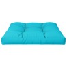 Coussin de palette turquoise 70x70x12 cm tissu 
