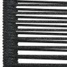 Ensemble à manger de jardin 5 pcs Noir Corde de coton et acier 
