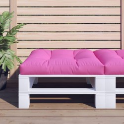 Coussin de palette rose 70x70x12 cm tissu 