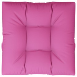 Coussin de palette rose 70x70x12 cm tissu 