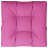 Coussin de palette rose 70x70x12 cm tissu 
