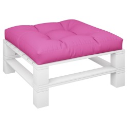 Coussin de palette rose 70x70x12 cm tissu 