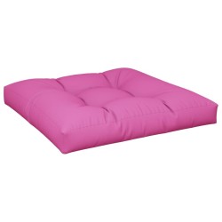 Coussin de palette rose 70x70x12 cm tissu 