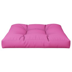 Coussin de palette rose 70x70x12 cm tissu 