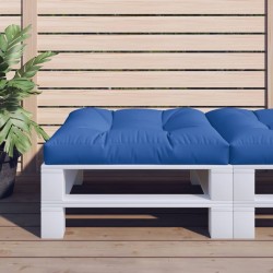 Coussin de palette bleu royal 70x70x12 cm tissu 