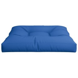 Coussin de palette bleu royal 70x70x12 cm tissu 