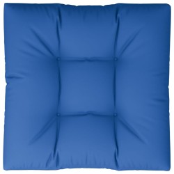 Coussin de palette bleu royal 70x70x12 cm tissu 