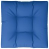 Coussin de palette bleu royal 70x70x12 cm tissu 