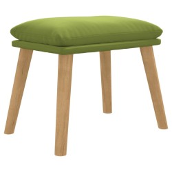 Repose-pied Vert clair 45x29,5x35 cm Velours 