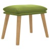 Repose-pied Vert clair 45x29,5x35 cm Velours 