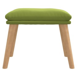 Repose-pied Vert clair 45x29,5x35 cm Velours 