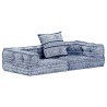 Pouf modulaire à 2 places Indigo Tissu 