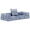 Pouf modulaire à 2 places Indigo Tissu 