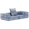Pouf modulaire à 2 places Indigo Tissu 
