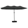 Parasol à double tête anthracite 449x245 cm 