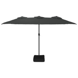 Parasol à double tête anthracite 449x245 cm 