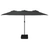 Parasol à double tête anthracite 449x245 cm 