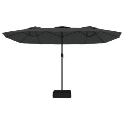 Parasol à double tête anthracite 449x245 cm 