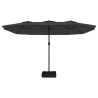 Parasol à double tête anthracite 449x245 cm 